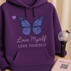 Neon Vibes: BTS K-Pop Casual Hoodie for Ultimate Y2K Stage Fashion