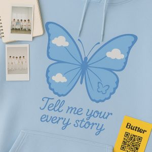 BTS-Inspired Oversized White Hoodie: The Ultimate K-Pop Style for Airport Chic Lovers