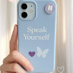 BTS K-Pop Minimalist White Phone Case: Your Casual Fashion Inspo for Airports & Stages