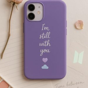 BTS K-Pop Fashion Phone Case: Chic White Design for Concerts & Casual Airport Looks