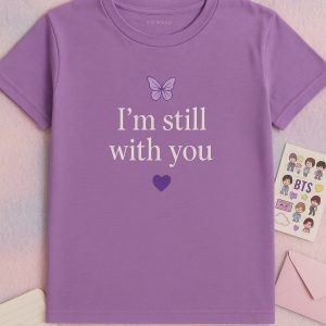 Pastel Dreams: BTS K-Pop Aesthetic Youth T-Shirt for Airport Style & Concert Vibes