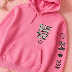K-Pop Dark Concept Hoodie – Unleash Your Inner Idol with Blackpink's Stage-Ready Outfit