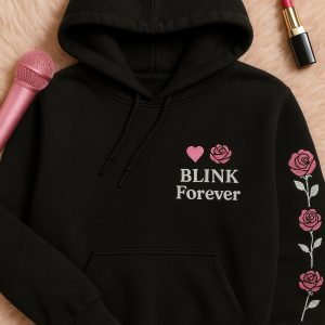 K-Pop Preppy Hoodie: Blackpink Fan Outfit for School & Beyond