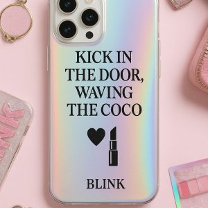 Blackpink K-Pop Colorblock Phone Case: Y2K Inspired Style for Your Airport Outfit