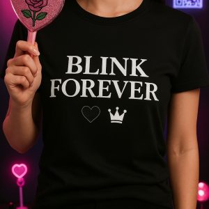 K-Pop Colorblock Tee: Unleash Your Inner BLACKPINK Fan with a Youthful Stage Look