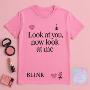 Neon Stage Vibes: Trendy Blackpink K-Pop Aesthetic T-Shirt for Fashion-Forward Fans
