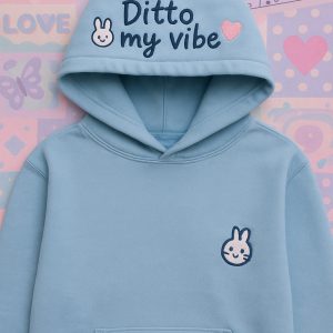 Youthful Vibes: NewJeans K-Pop Casual Hoodie for School & Everyday Style