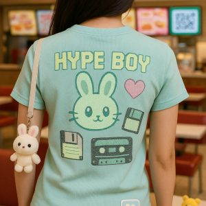 Trendy K-Pop Vibes: NewJeans Puffy Sleeves Tee for Your Ultimate Youth Outfit