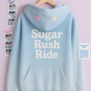 TXT K-Pop Stage Hoodie - Black & White Contrast for Concert Champions