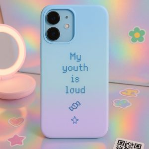 Minimalist K-Pop Phone Case: Stylish Black & White Design for Trendy TXT Fans