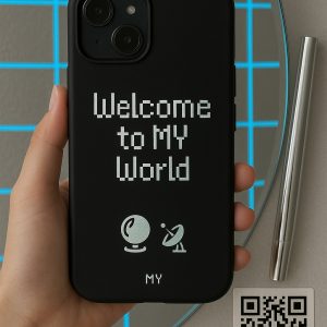 Aespa K-Pop Vibe: Chic Black & White Phone Case for Your Daily Travel Outfit