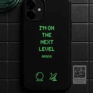 Aespa K-Pop Concert Style Phone Case – Aesthetic White & Black Designs for True Fans