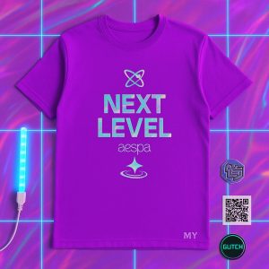 Stay Cute & Stylish: Aespa K-Pop Youthful Campus Tee