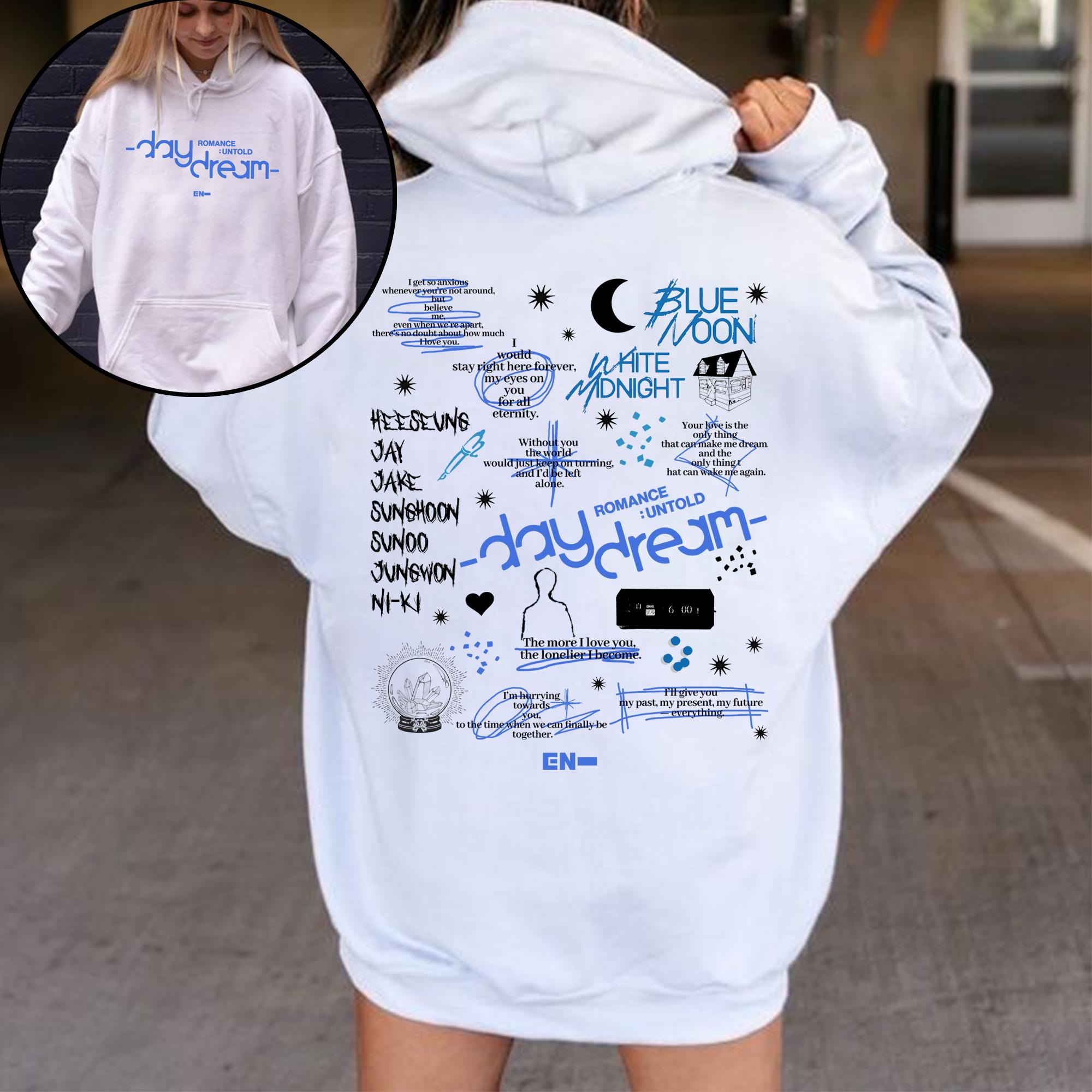 Enhypen Romance: Untold Daydream Album Hoodie, Enhypen Love If You Say Shirt, Enhypen Walk The Line World Tour Shirt, Niki, Sunoo, Heeseung