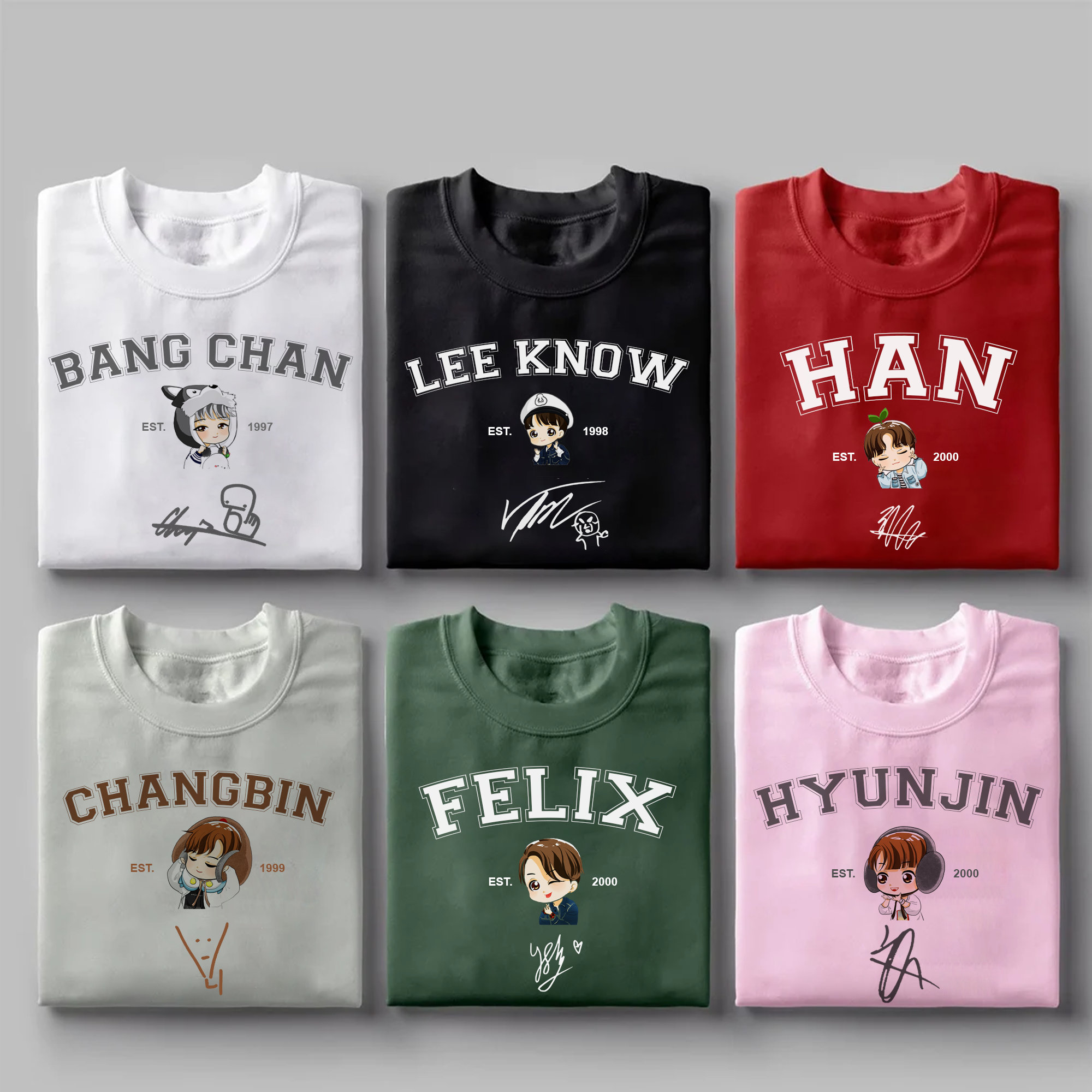 Stray Kids Members Shirt, Stray Kids Skzoo shirt, Skzoo Shirt, Stray Kids Group Shirts, Stray Kids Maniac Tour Shirt, Bang Chan, IN, Hyunjin