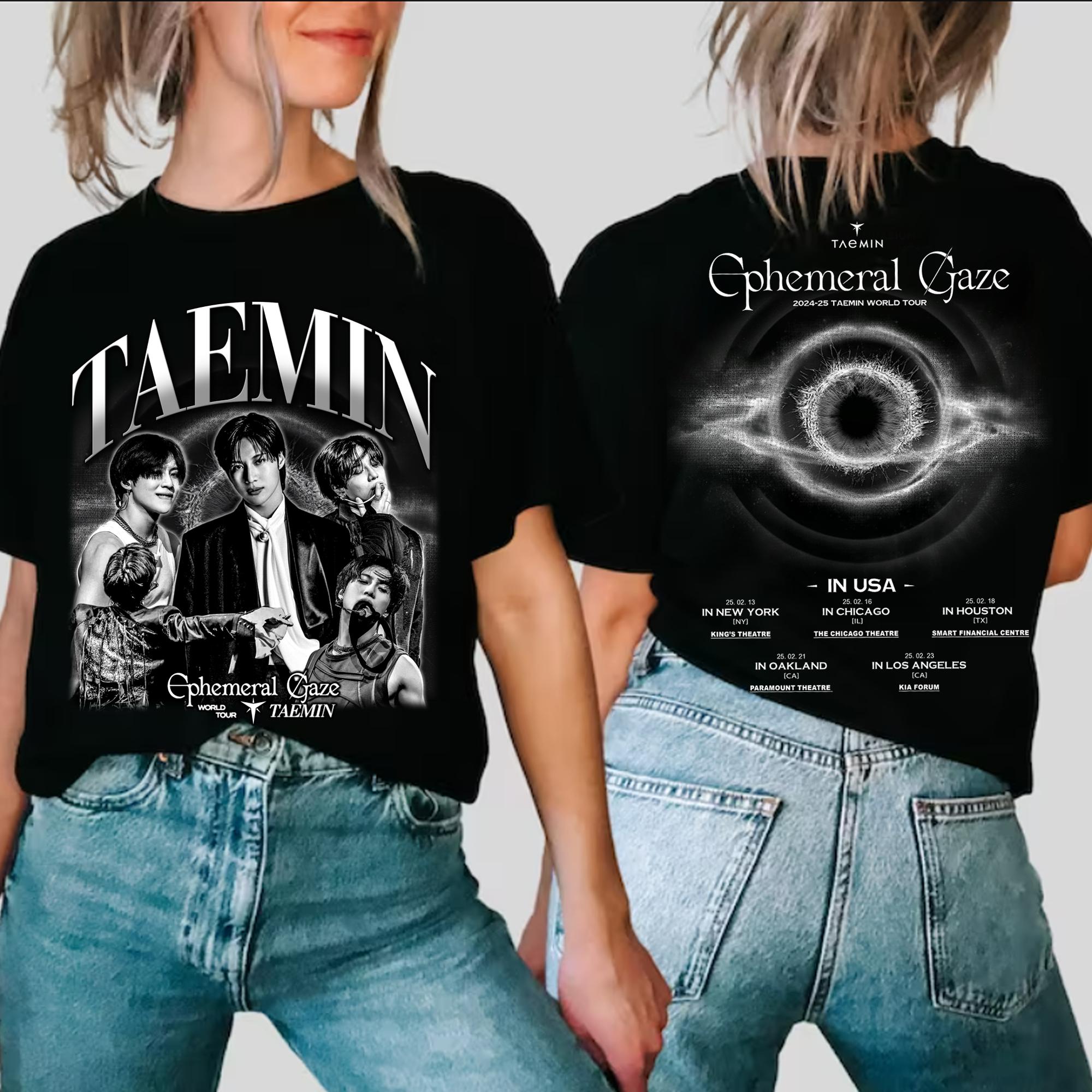 Taemin Ephemeral Gaze Tour 2025 T-shirt, Taemin Eternal Album Shirt, Taemin Fan Tees, Taemin Retro 90s Sweater, Taemin Graphic Merch Gift