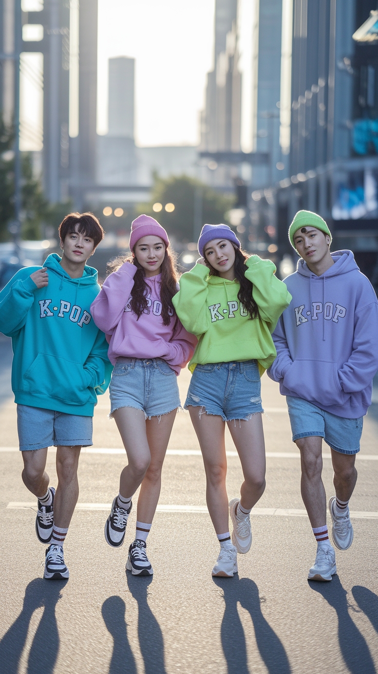 4 member kpop outfits