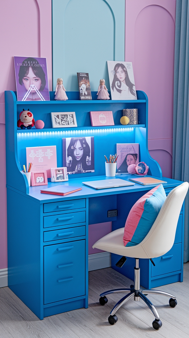 Create the Perfect Blue Desk Setup