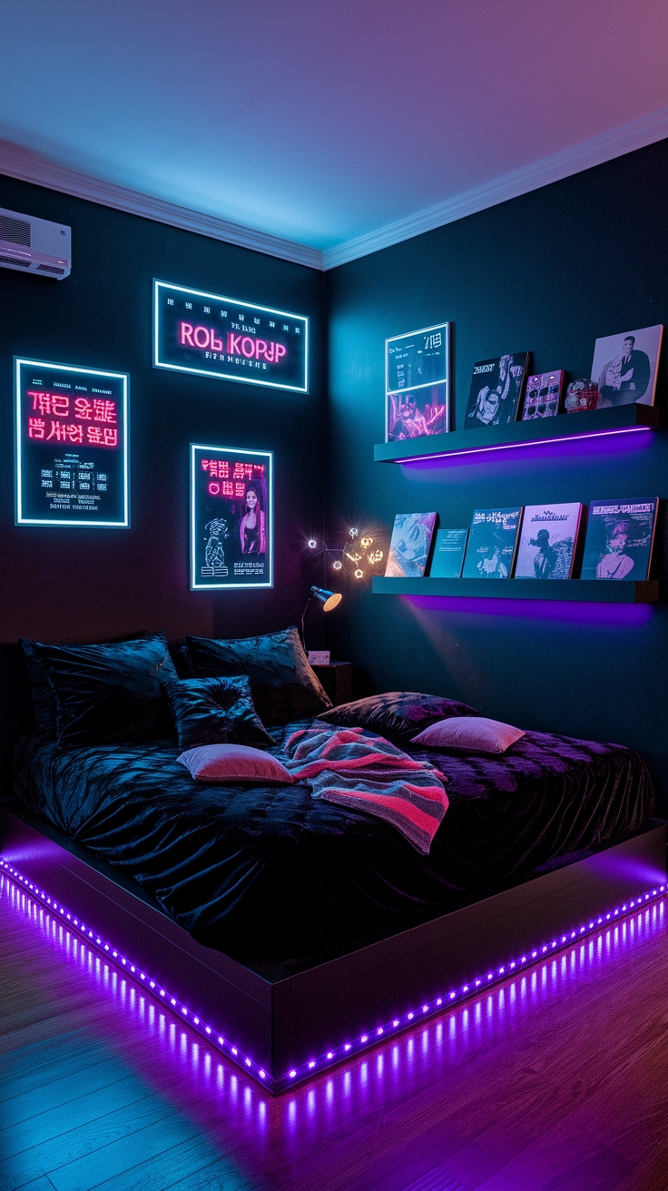 Design Tips for a Dark K Pop Room Aesthetic