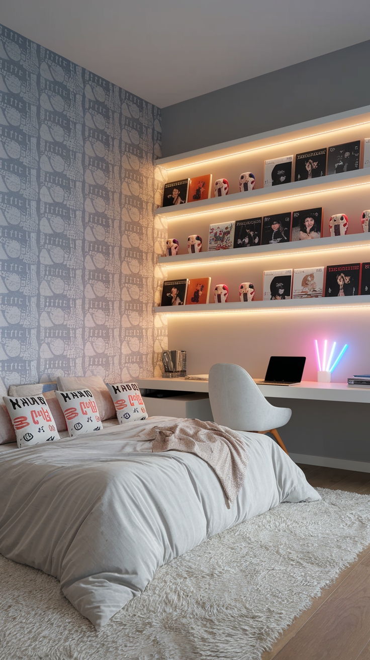 Chic Grey K Pop Wallpaper for a Modern Touch