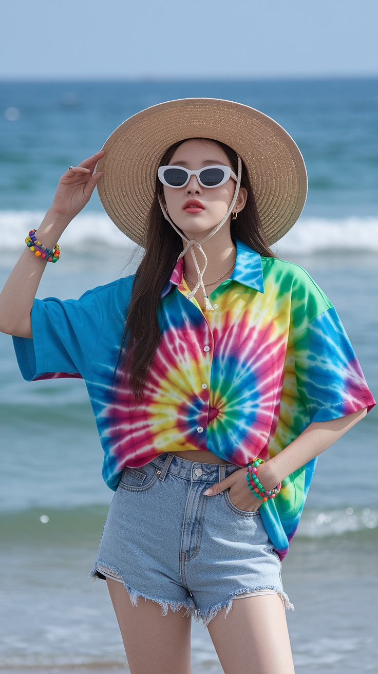 kpop beach outfit