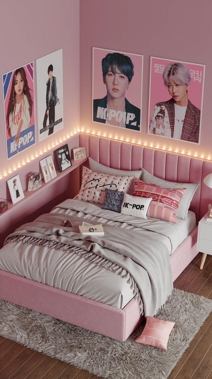 kpop bed selca