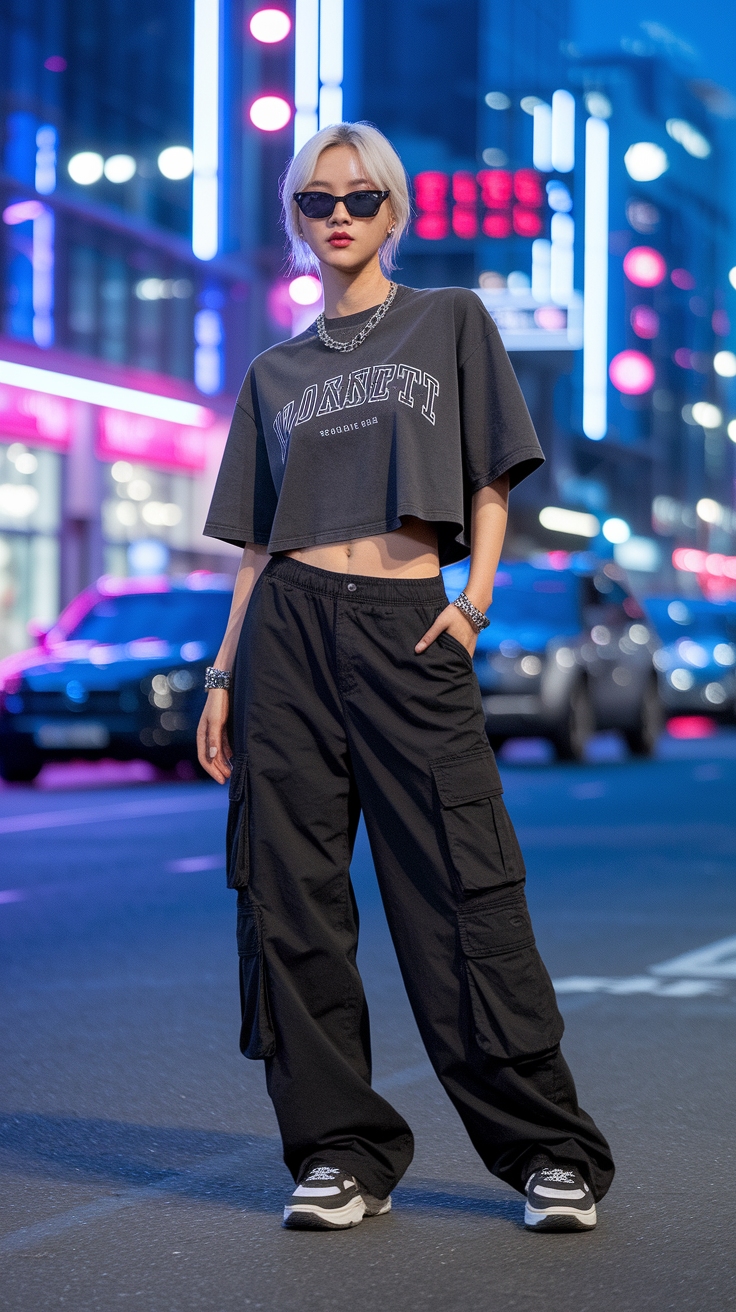 kpop cargo pants