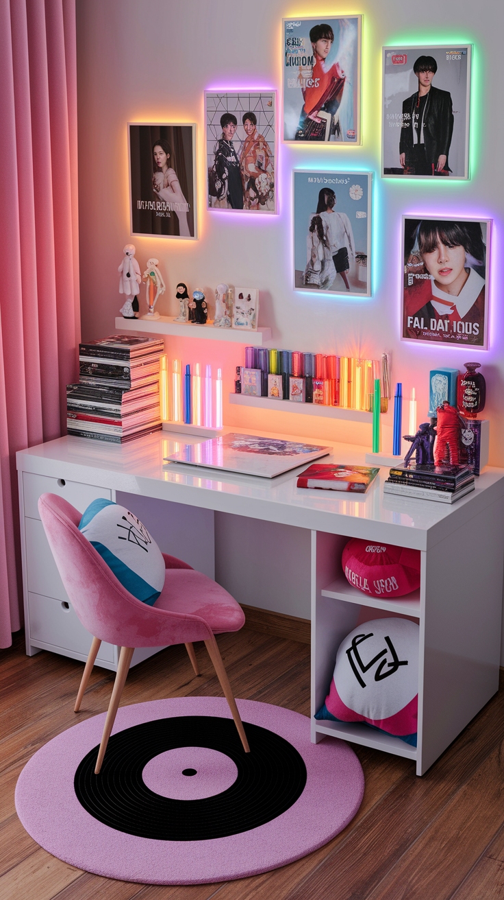 kpop desk ideas