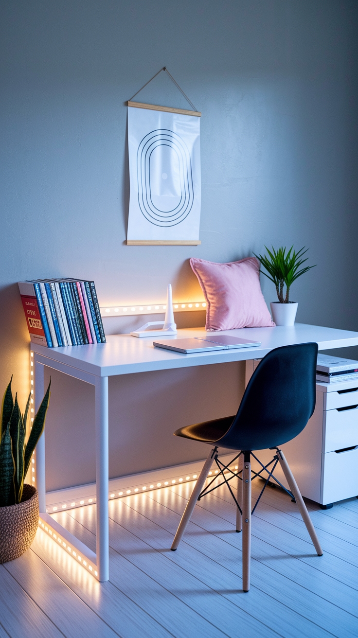 kpop desk minimalist