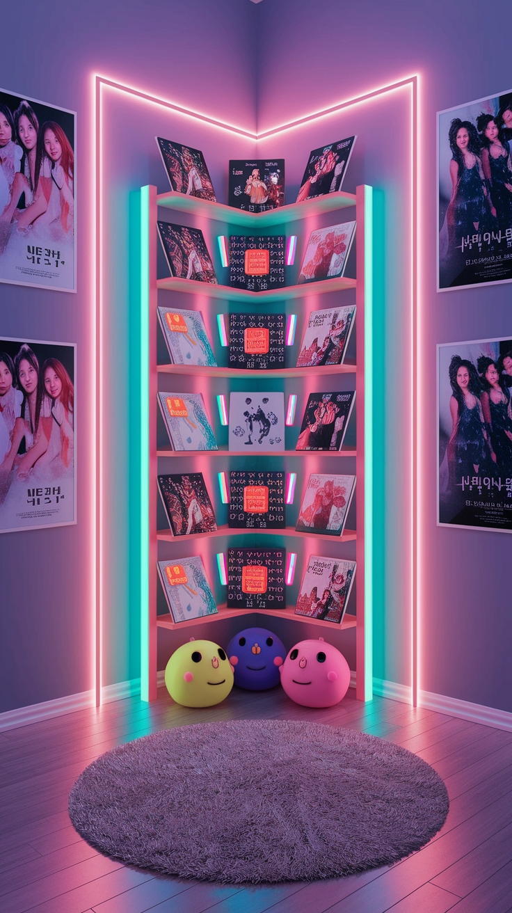 kpop display shelf