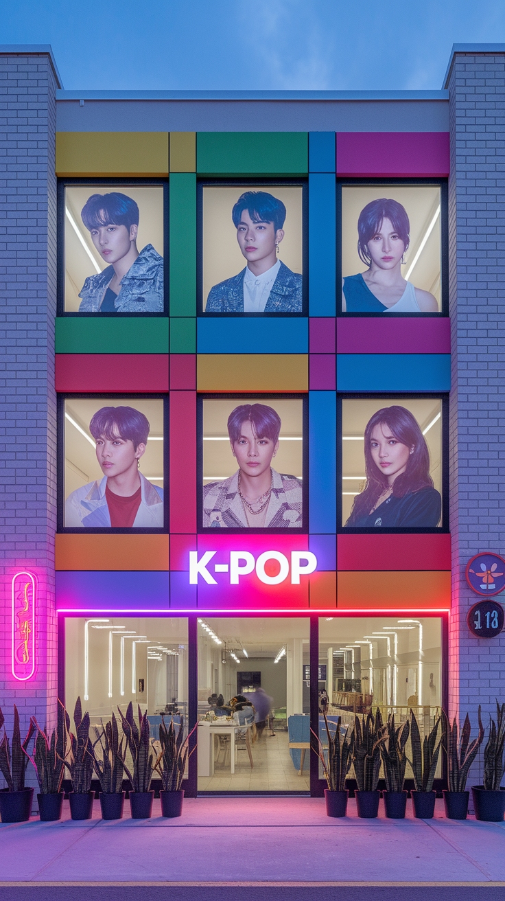 kpop dorm exterior