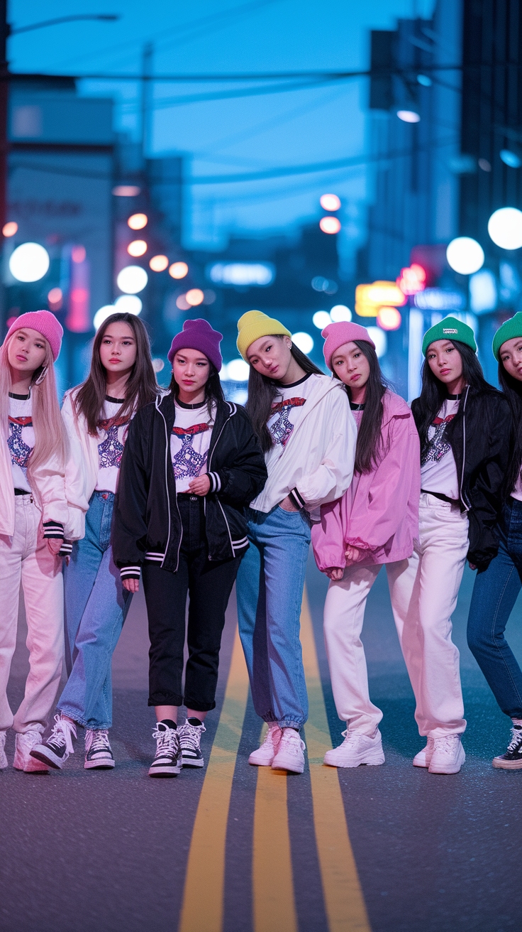 kpop group outfits ideas 6 members