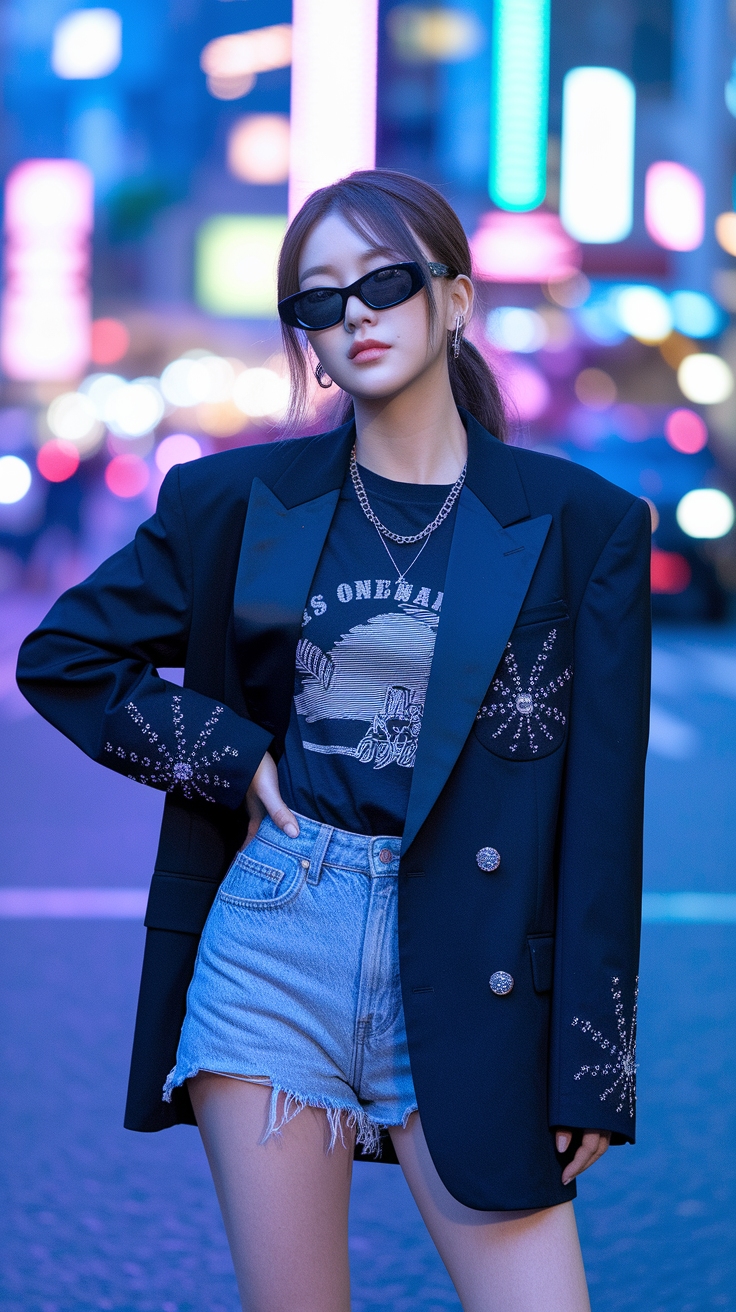 kpop idol blazer outfit