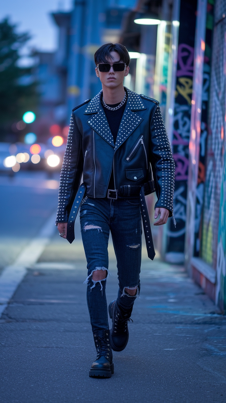 kpop rock outfit