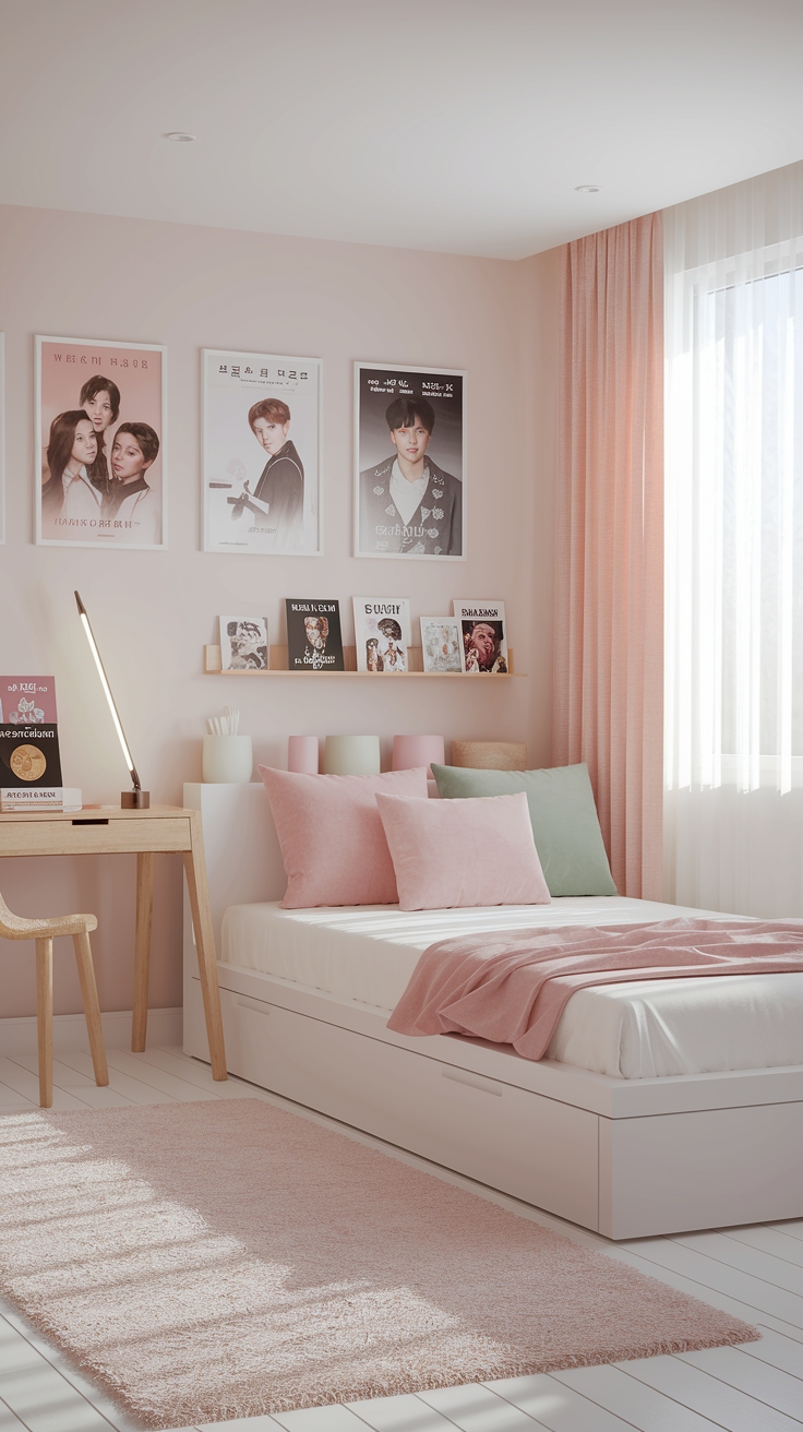 kpop room aesthetic minimalist