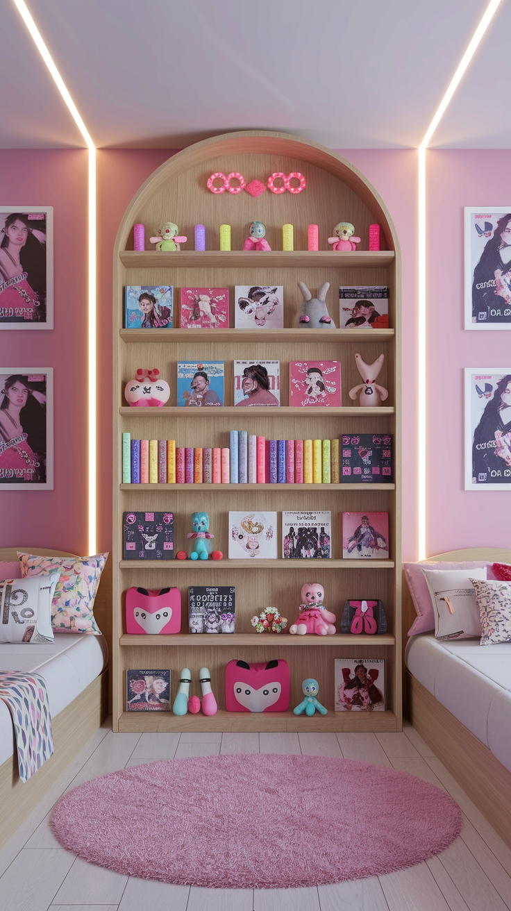kpop room shelf