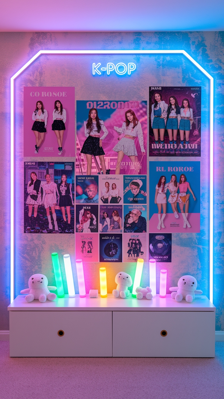 kpop room wall