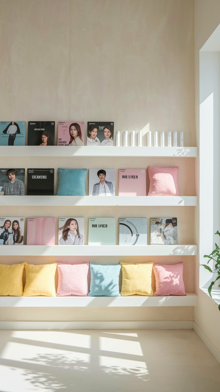 kpop shelf minimalistic