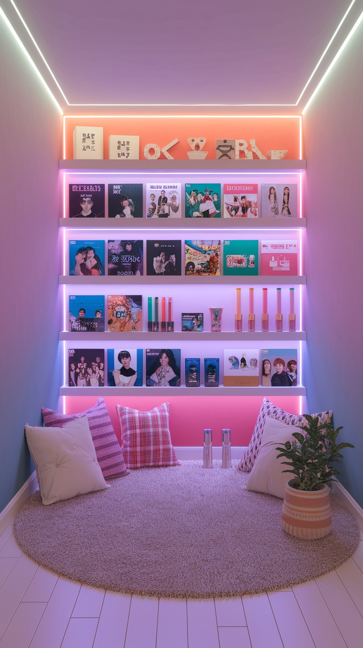 kpop shelf organization
