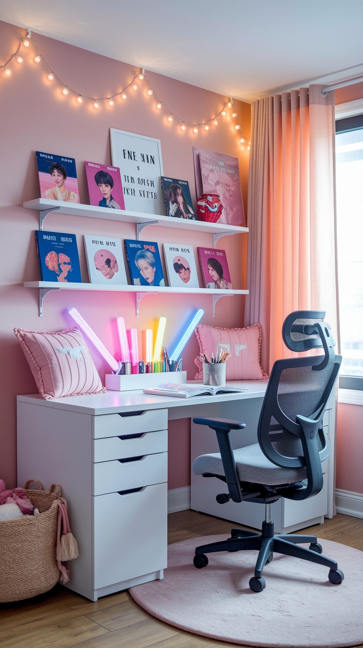 kpop study desk