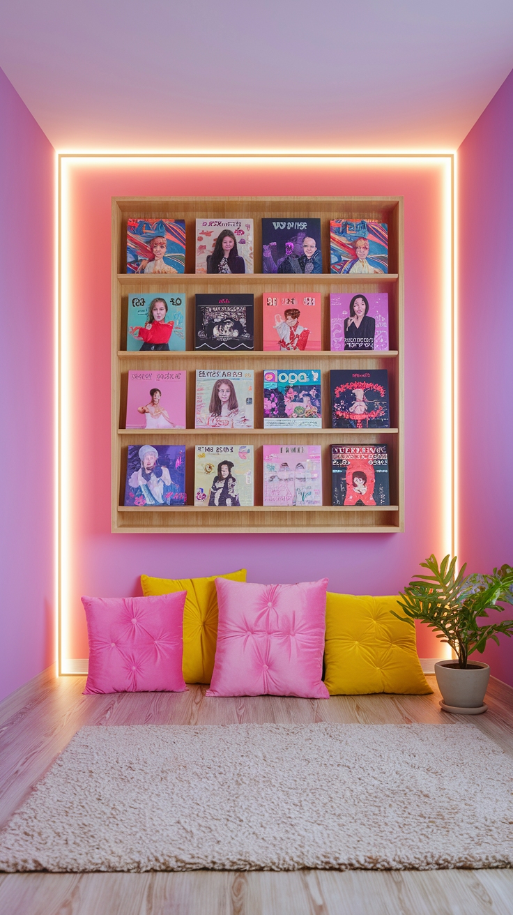kpop wall shelf