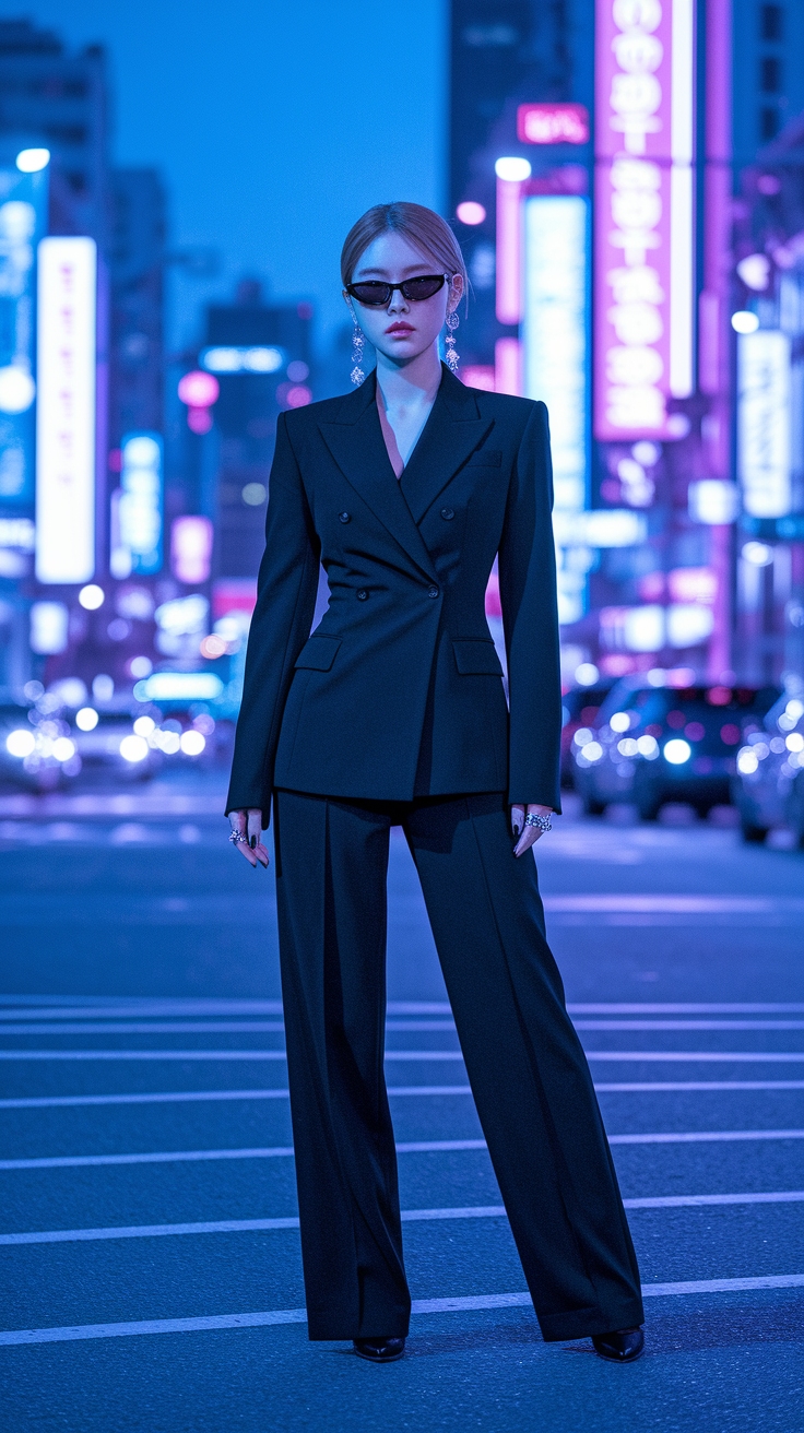 kpop women in suits