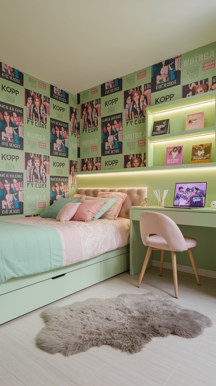 Light Green K Pop Wallpaper to Refresh Your Screen