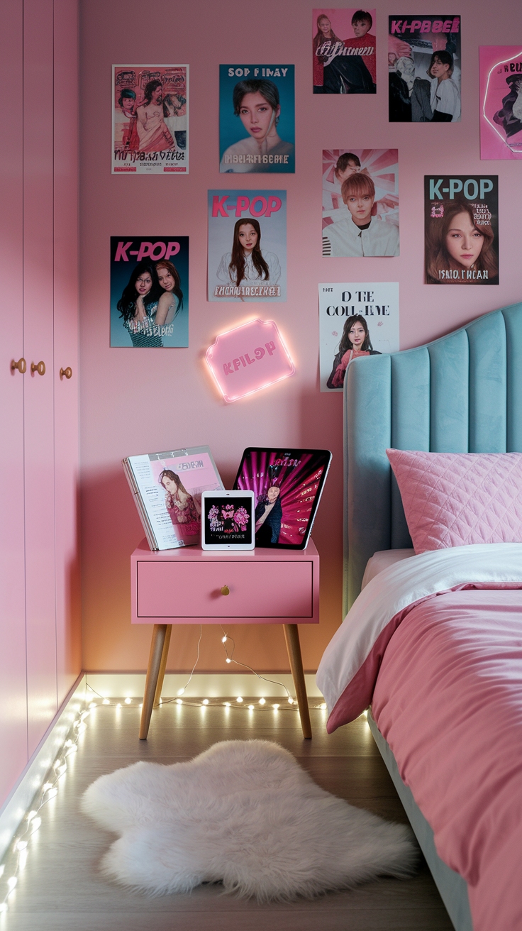 Chic Pink K Pop iPad Wallpaper Options