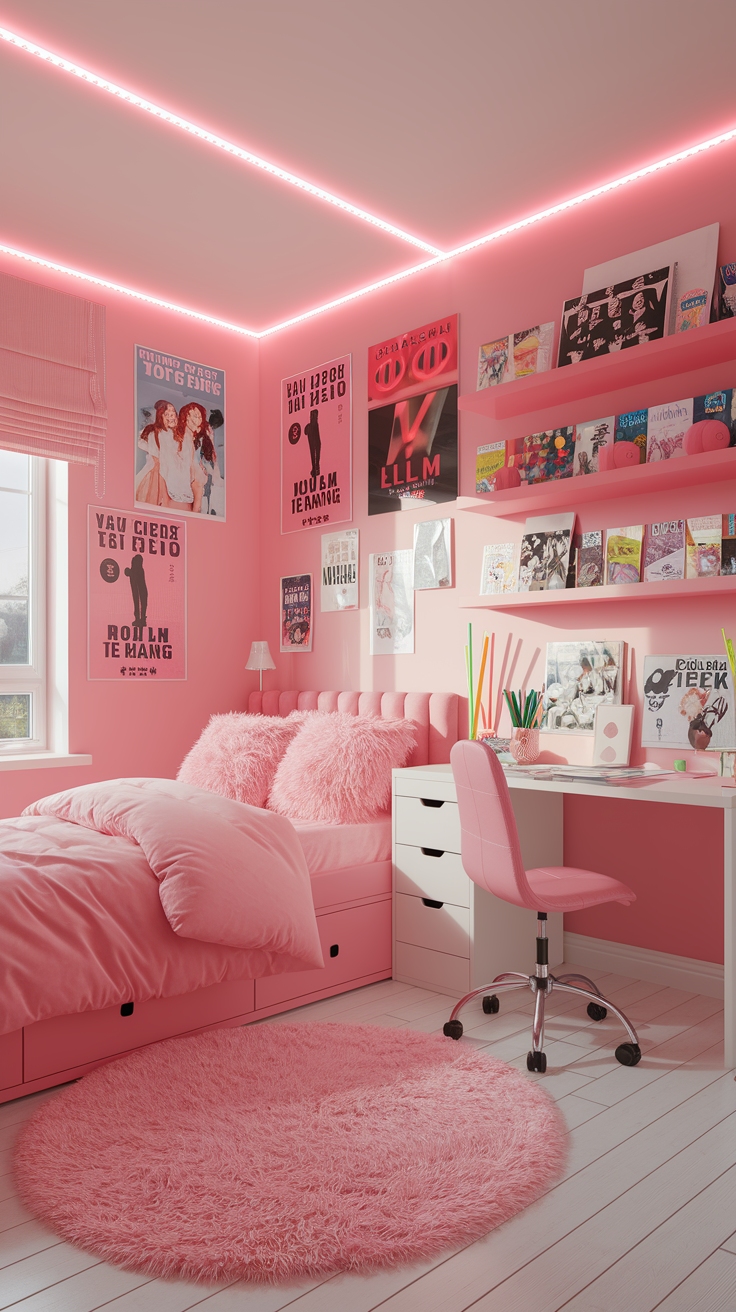 Achieving a Pink K Pop Room Aesthetic Look