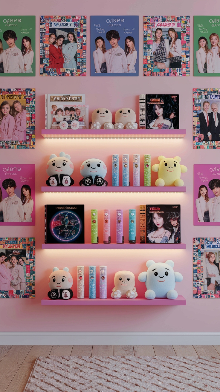 shelf decor kpop