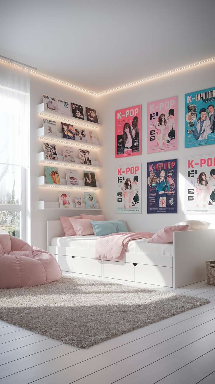 Creating a Chic White K Pop Room Atmosphere