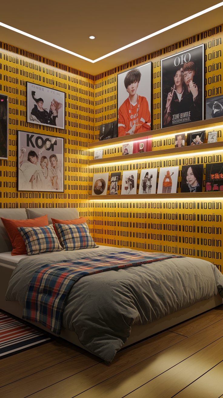 Vibrant Yellow K Pop Wallpaper for a Fun Vibe